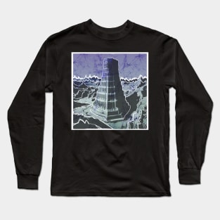 Tower of Babel batik style landscape Long Sleeve T-Shirt